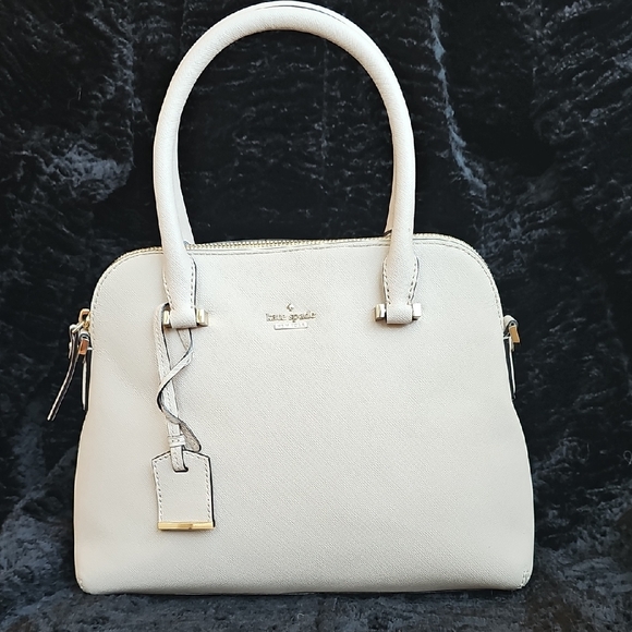 kate spade Handbags - Kate Spade LIMITED EDITION Cream Satchel Bag With Crossbody Strap